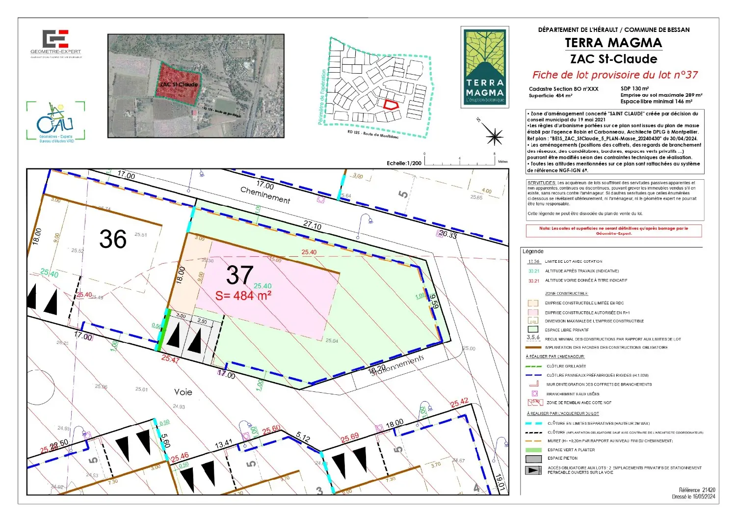  en venta terreno Bessan Hérault 5