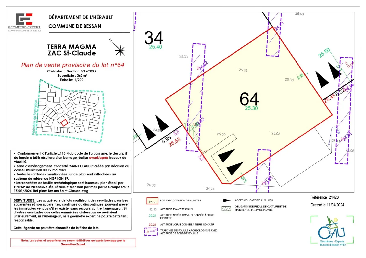  en venta terreno Bessan Hérault 4