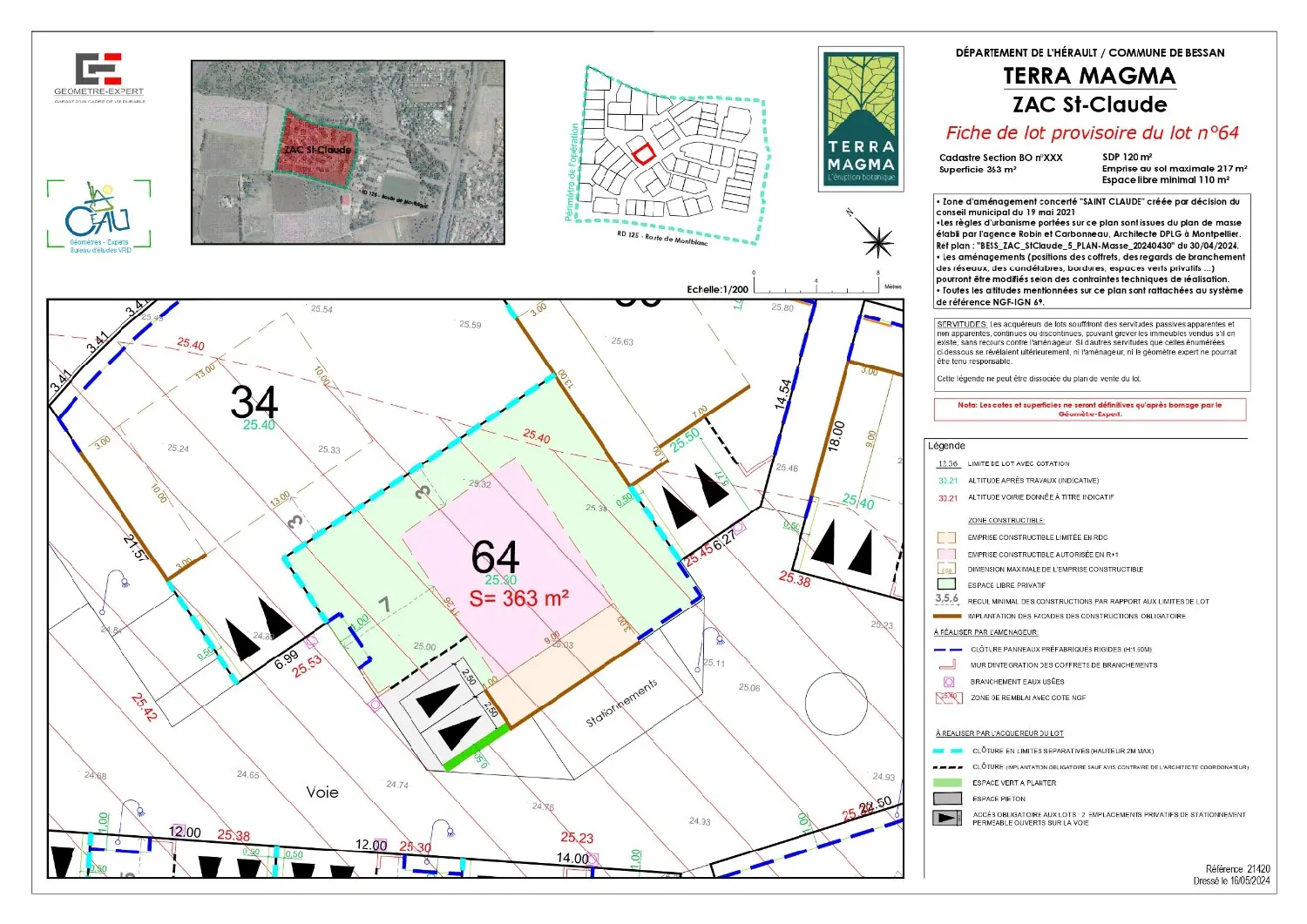  en venta terreno Bessan Hérault 5