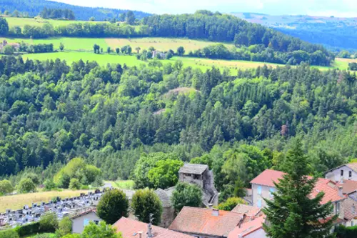 Coucouron Ardeche dorpshuis foto