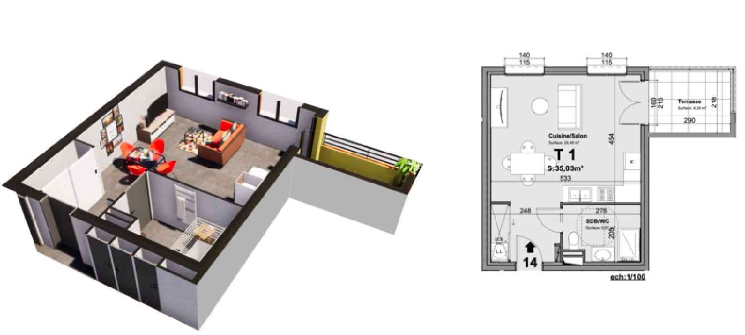à vendre appartement Ajaccio Corse-du-Sud 2