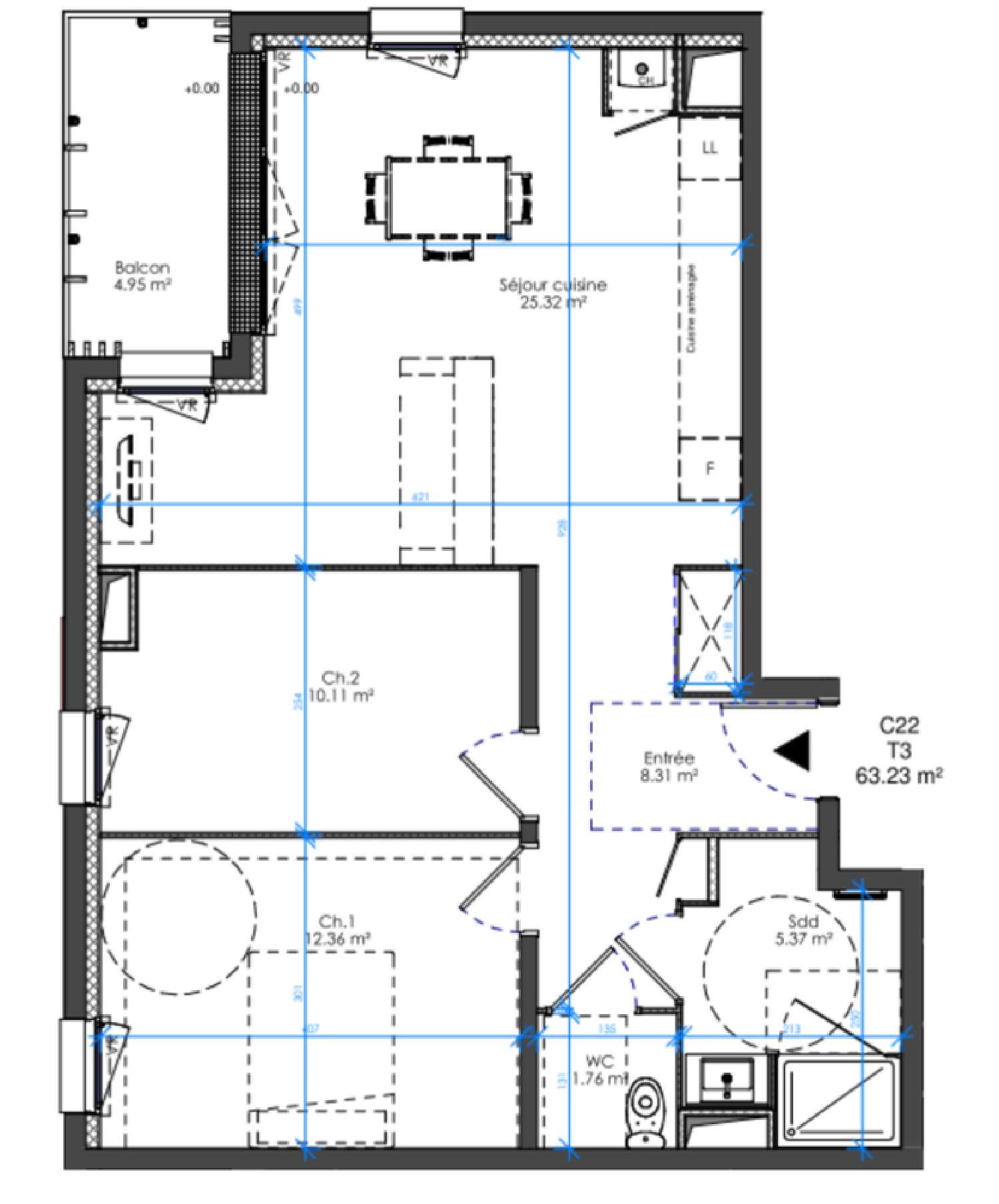  te koop appartement Le Havre 76620 Seine-Maritime 2