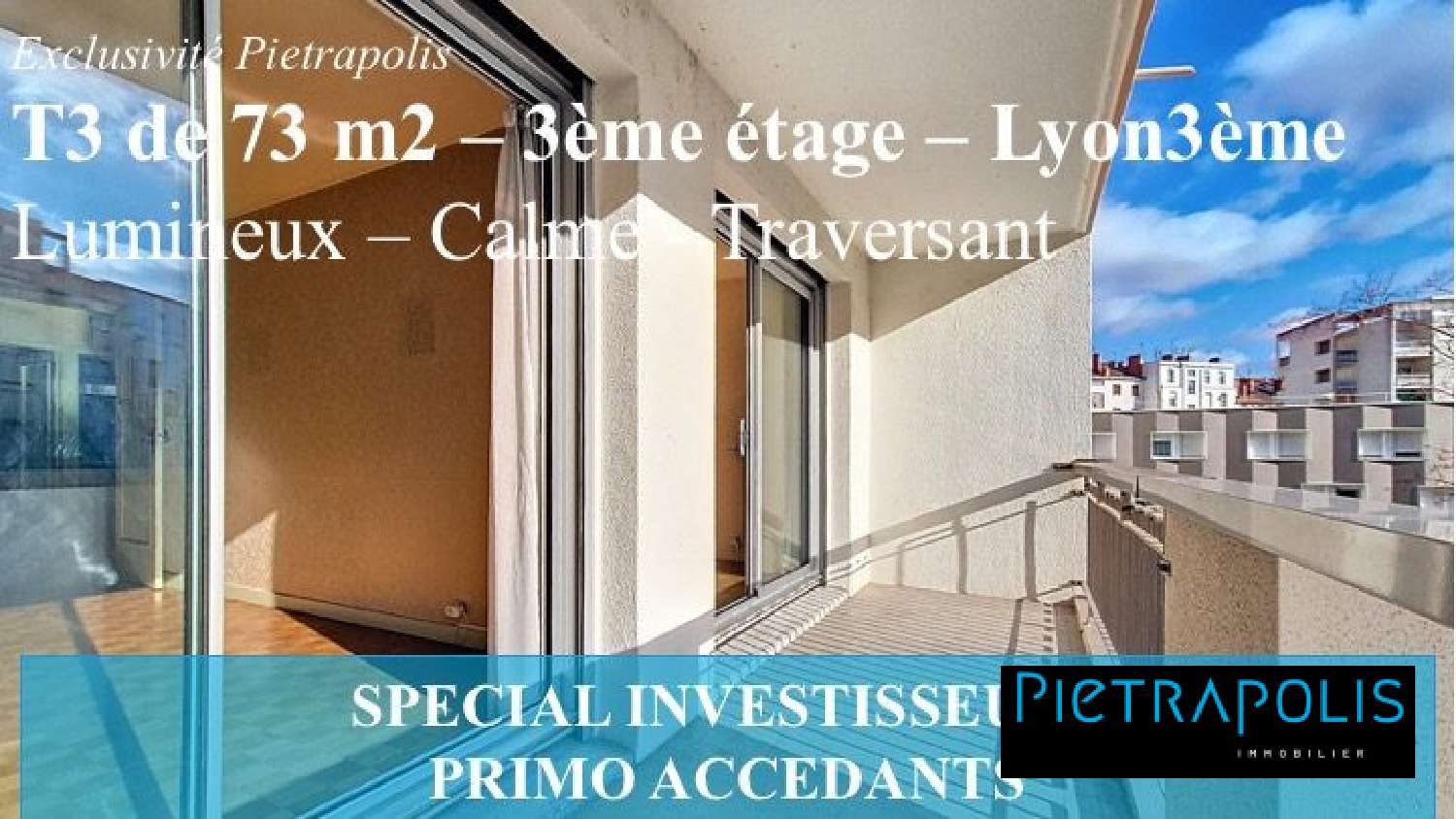  for sale apartment Lyon 3e Arrondissement Rhône 1