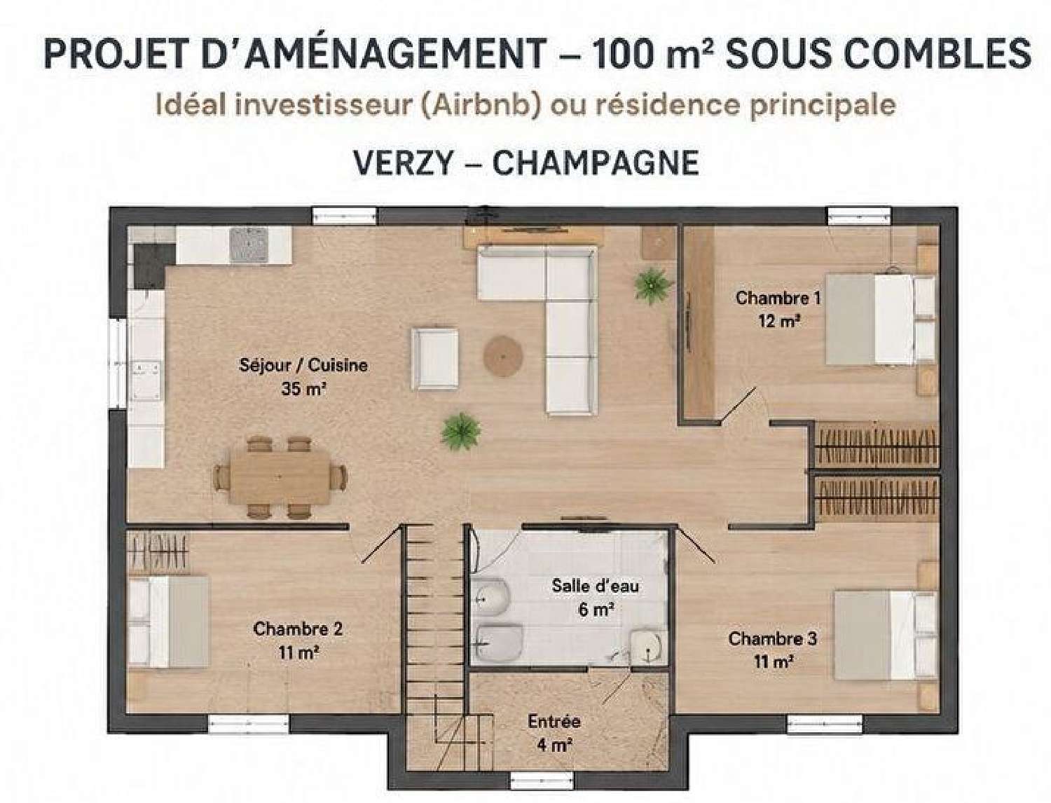 for sale apartment Verzy Marne 2