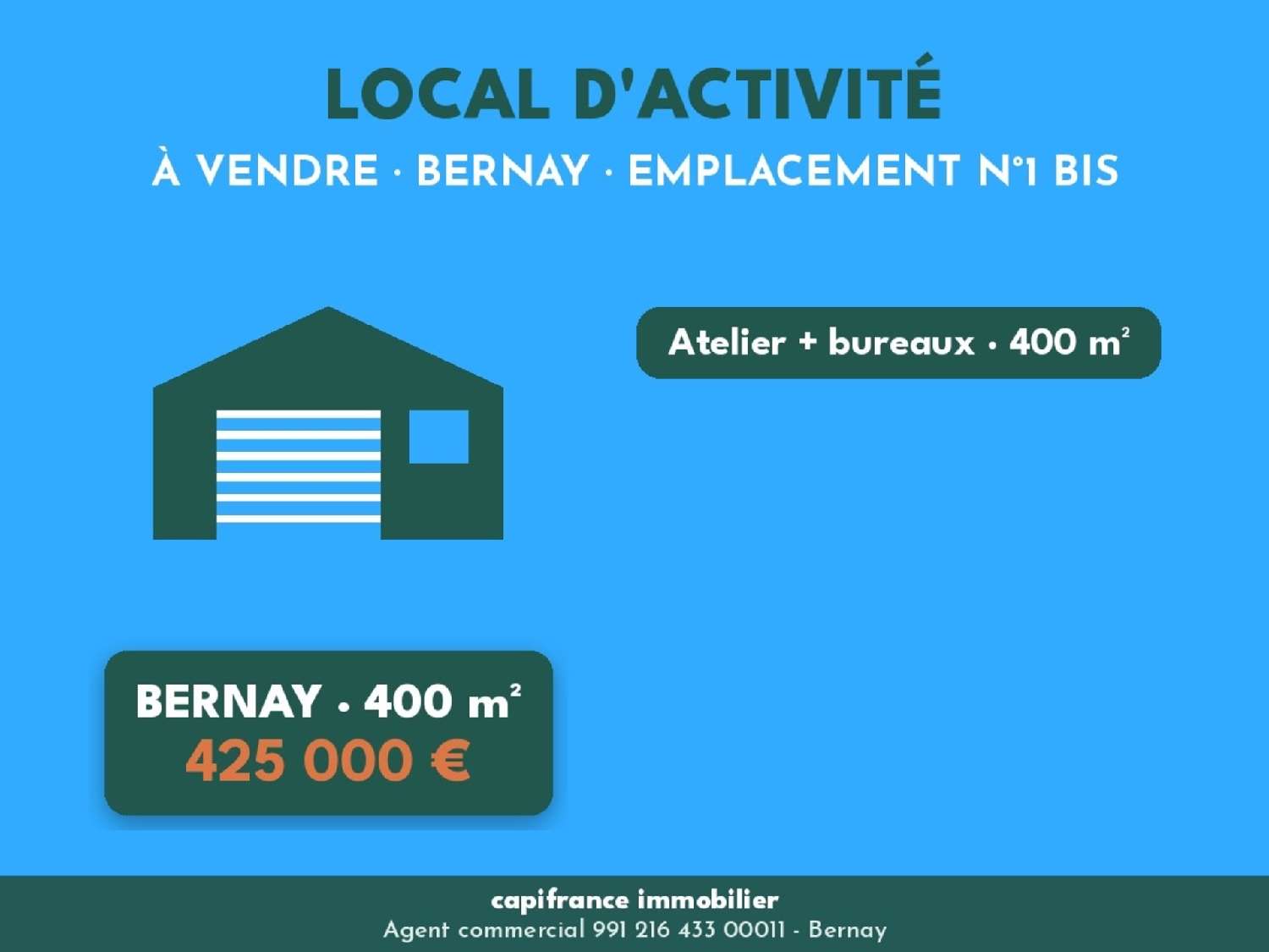 for sale commercial Bernay Eure 3