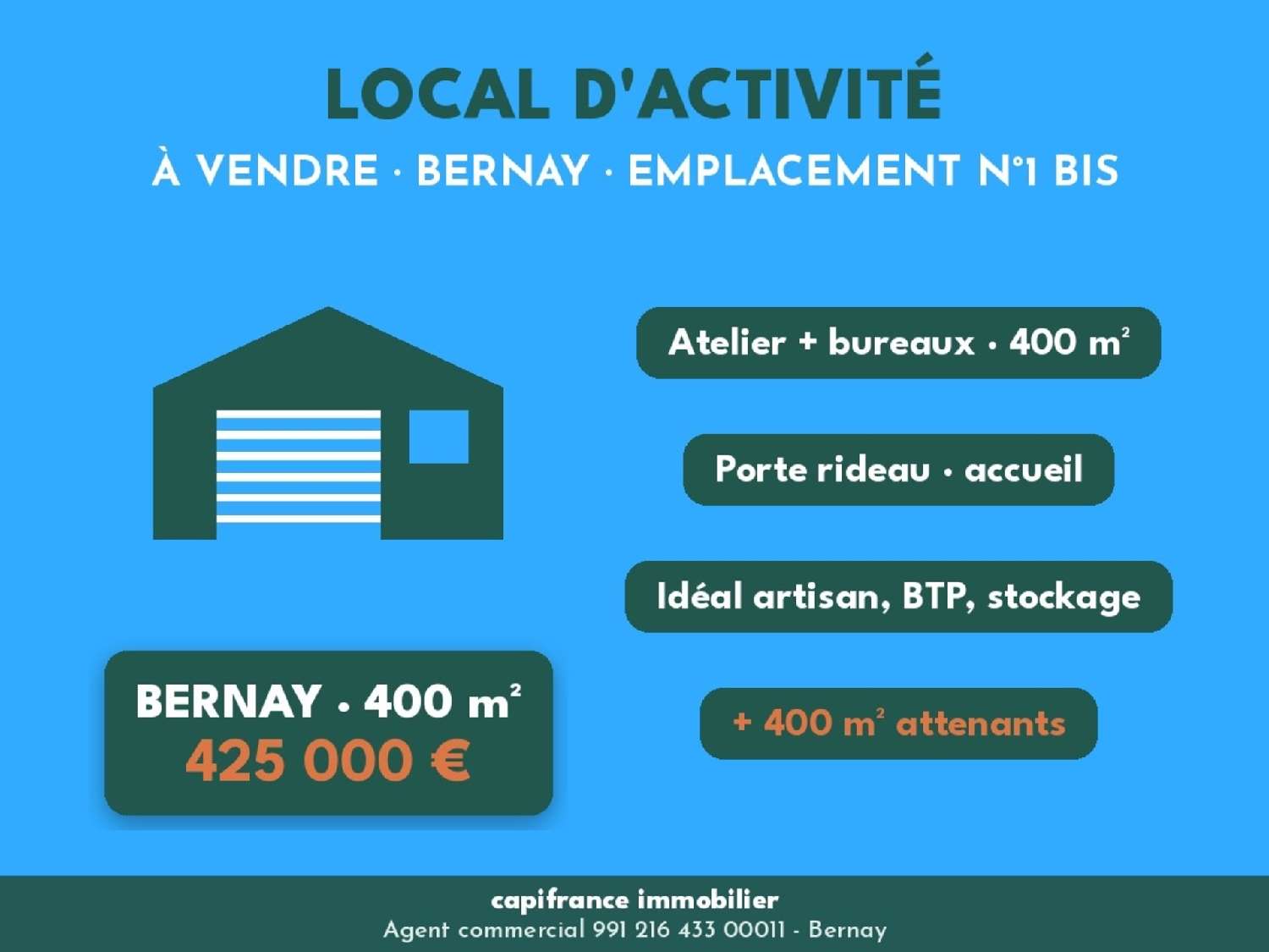 for sale commercial Bernay Eure 6