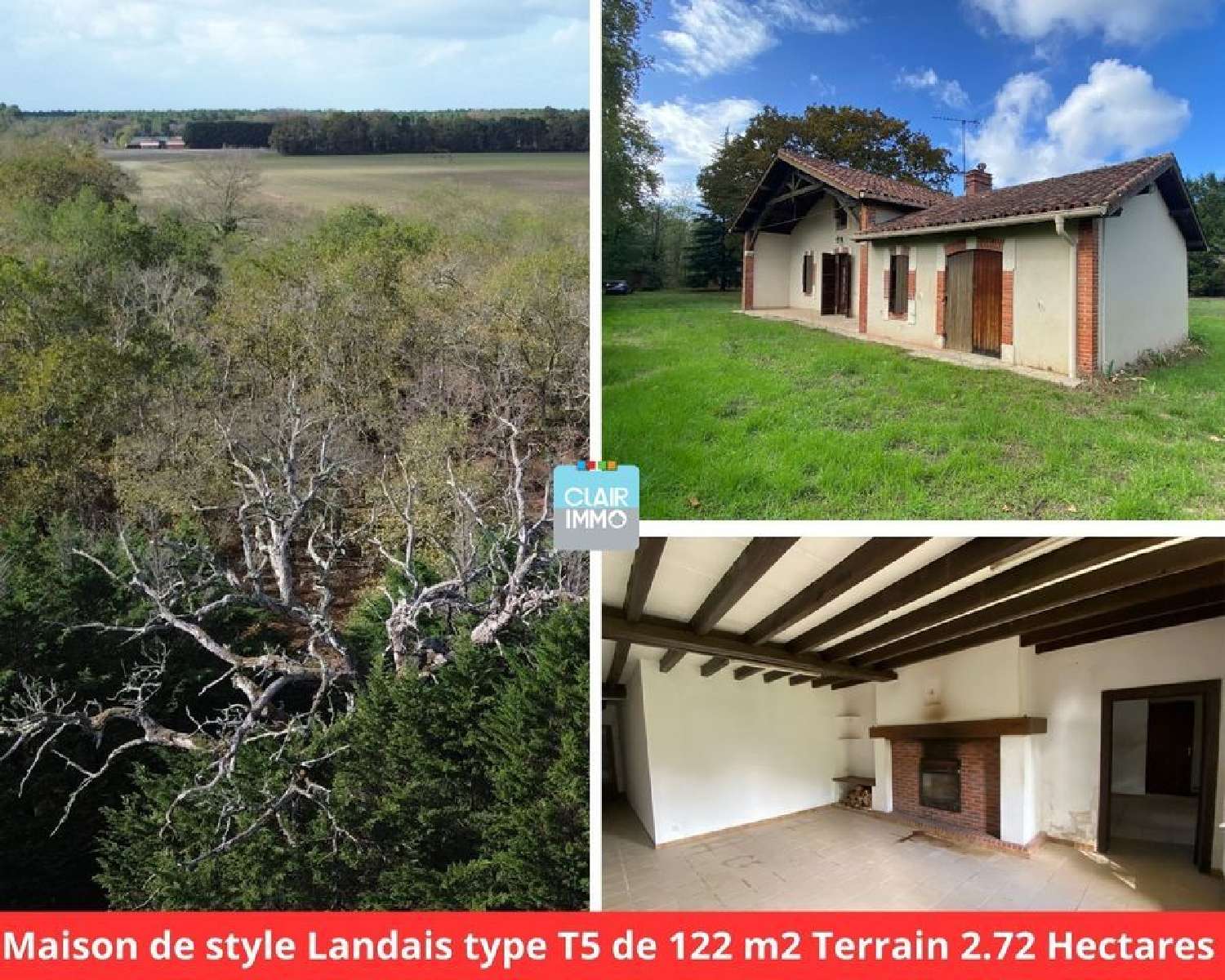 for sale house Estigarde Landes 1