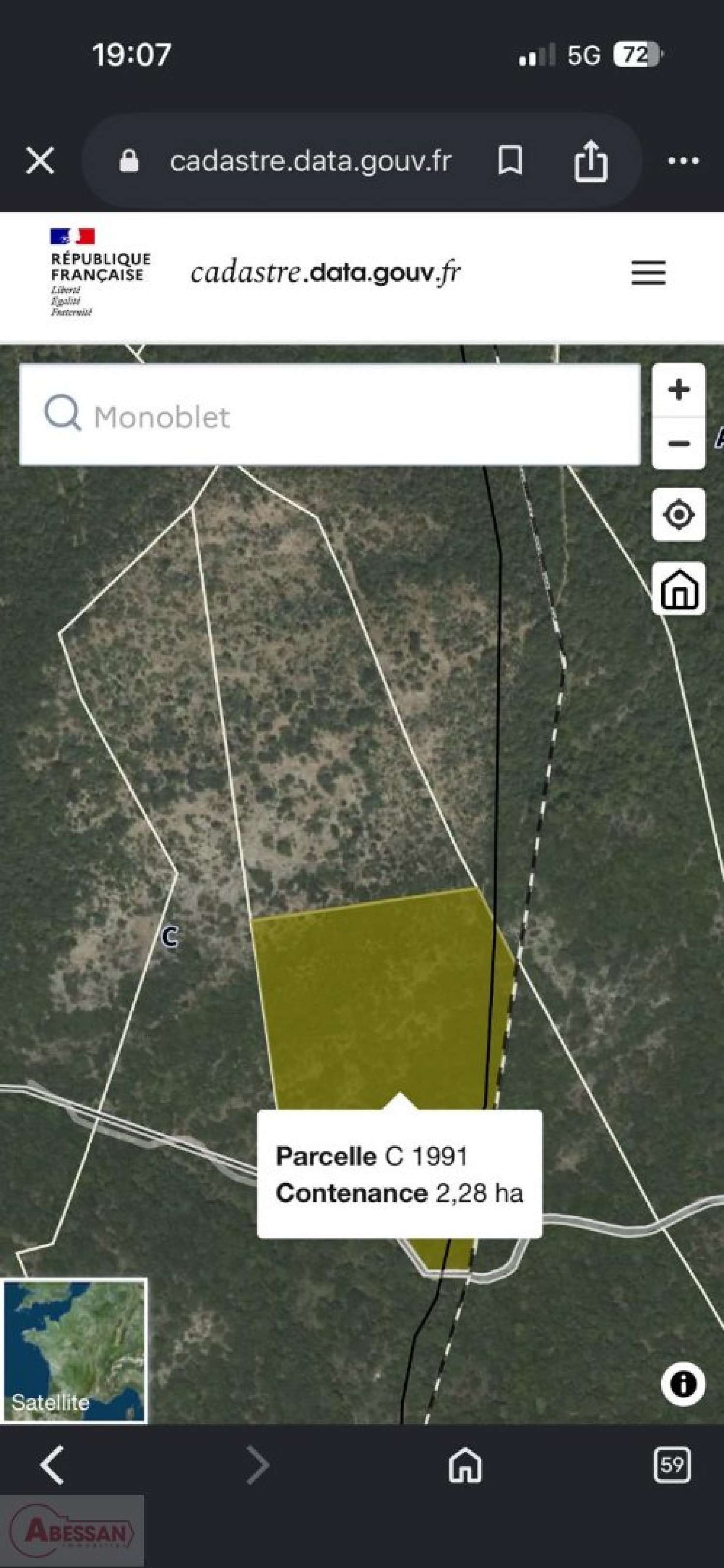 for sale terrain Monoblet Gard 7