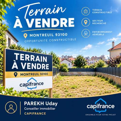 Montreuil Seine-Saint-Denis terrain foto 7424428