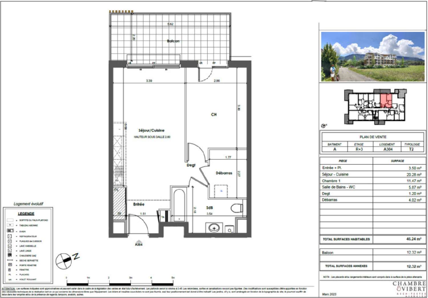te koop appartement Archamps Haute-Savoie 3