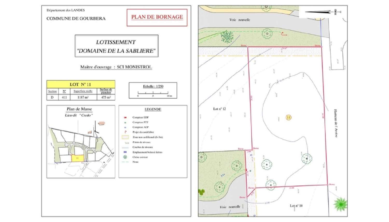 te koop terrein Gourbera Landes 3