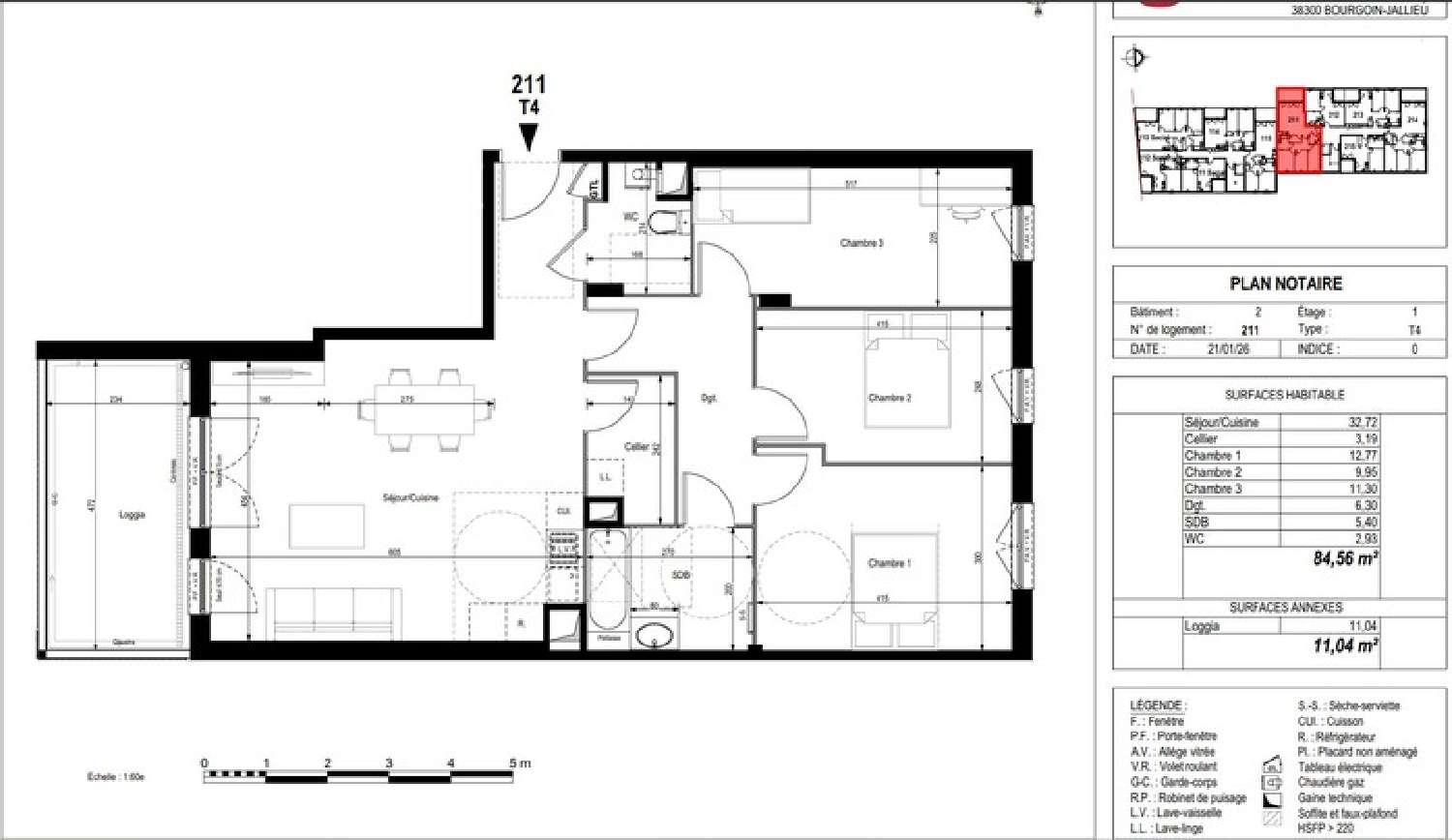  for sale apartment Bourgoin-Jallieu Isère 3