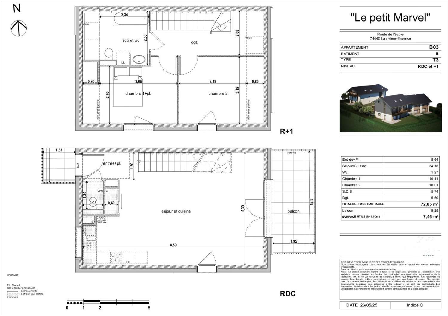 à vendre appartement La Rivière-Enverse Haute-Savoie 5