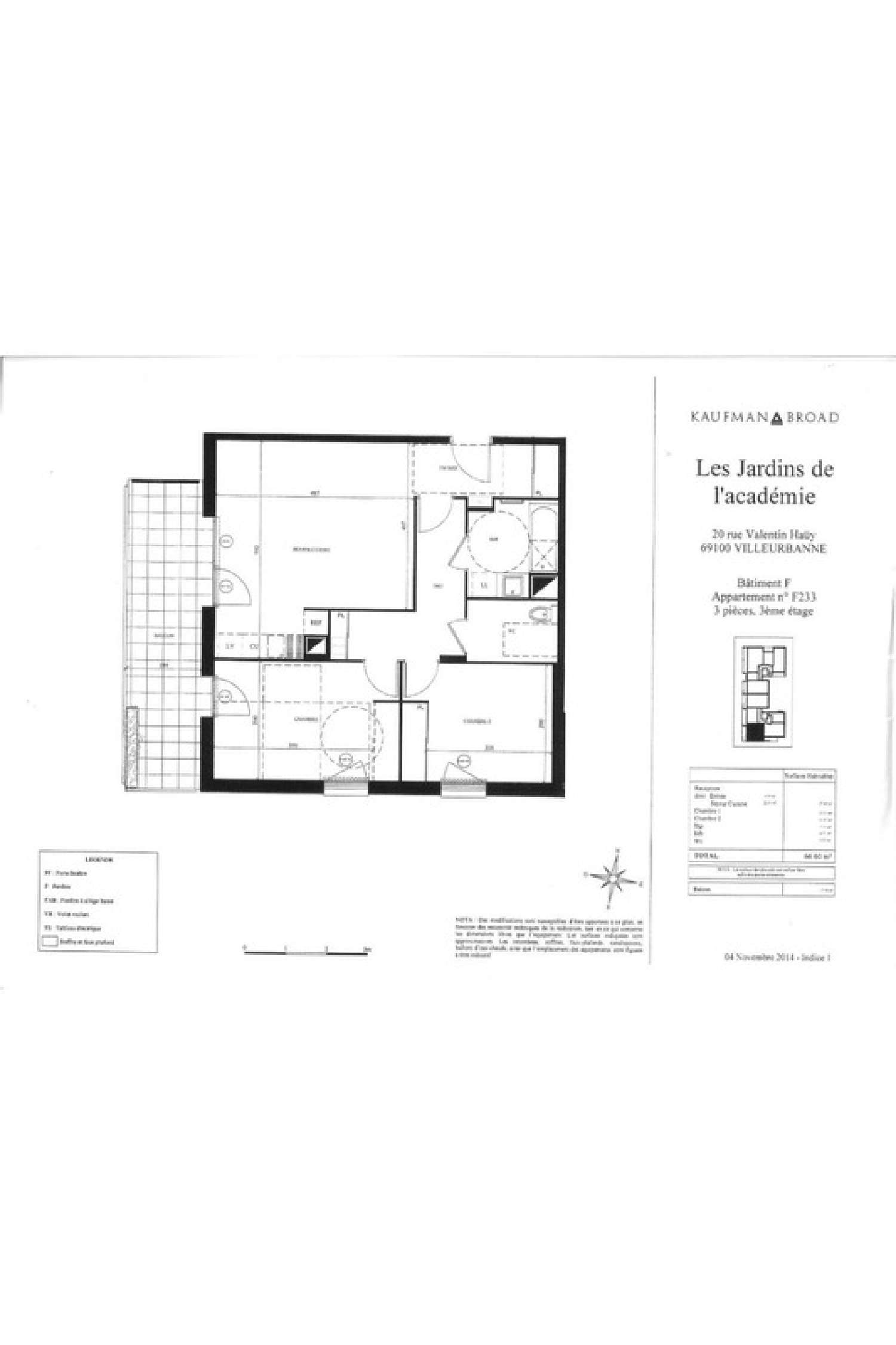  en venta apartamento Lyon 3e Arrondissement Rhône 7