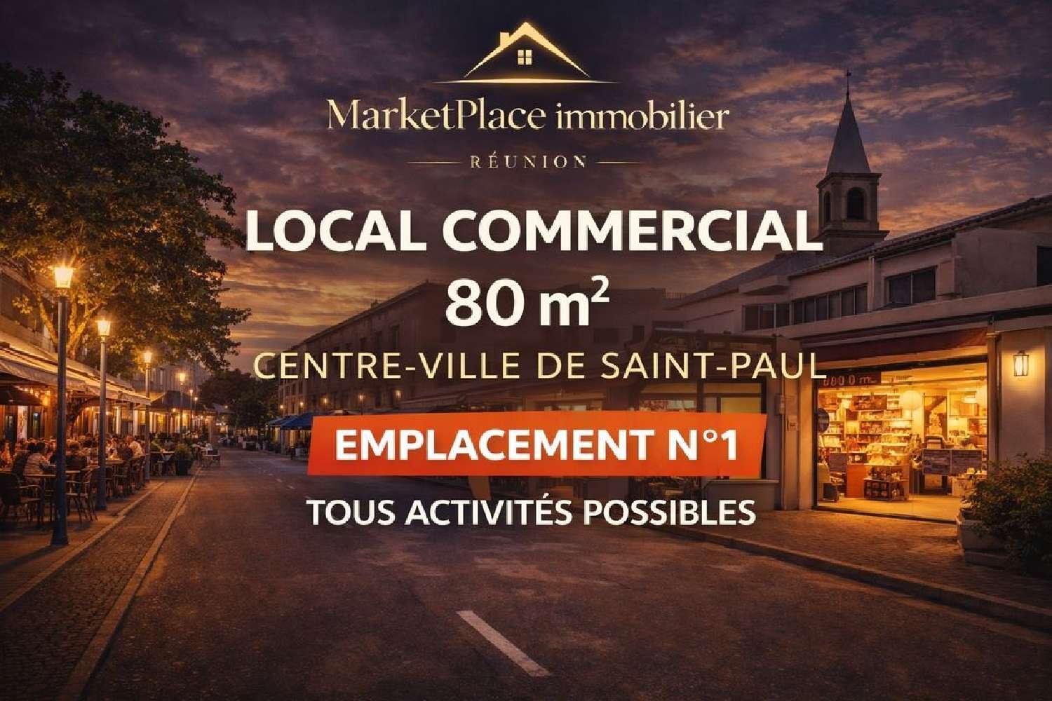 à vendre bureau Saint-Paul La Réunion 1