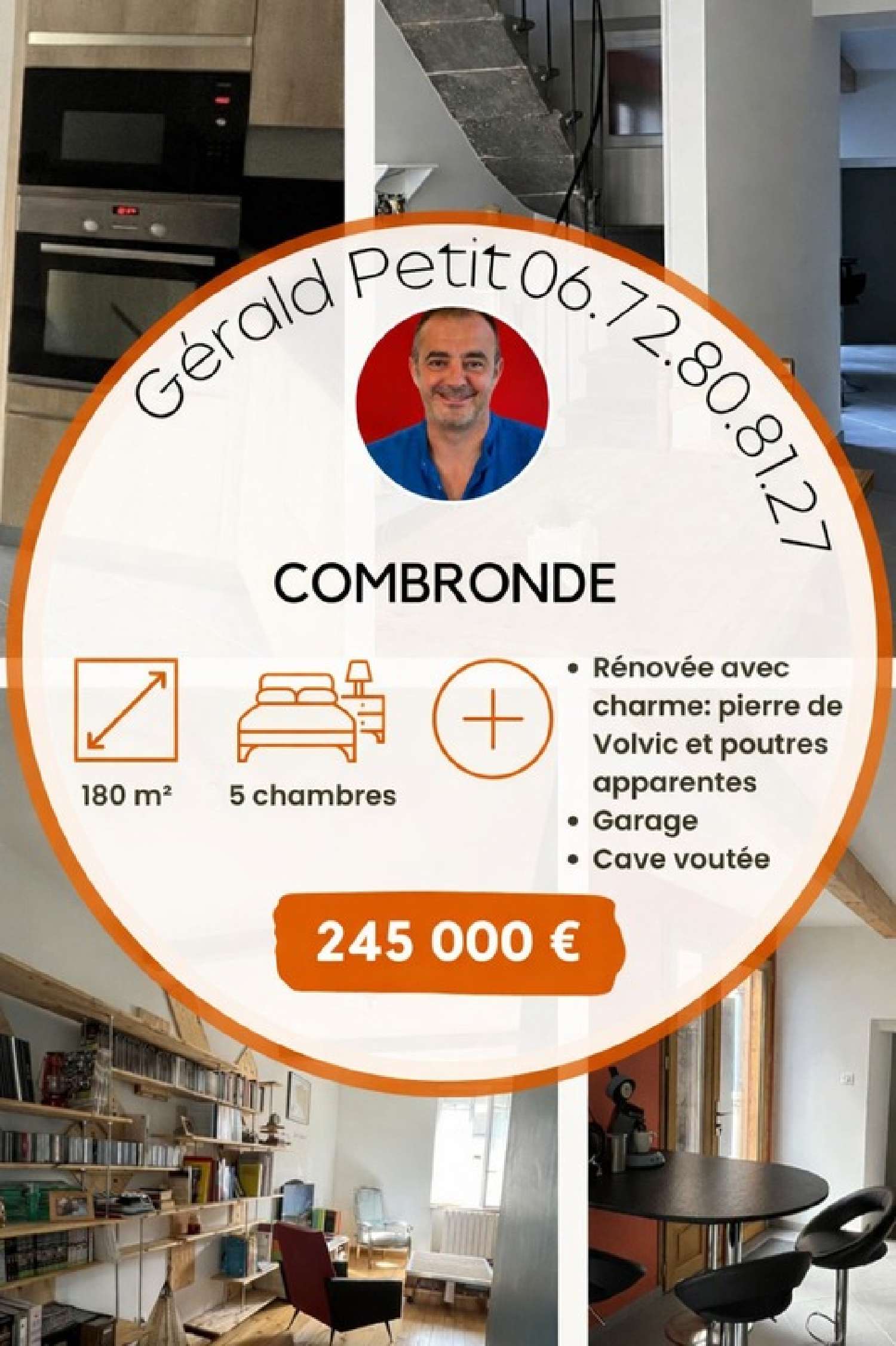  te koop dorpshuis Combronde Puy-de-Dôme 1