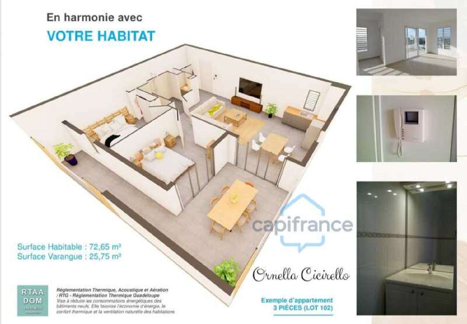  for sale apartment Baie-Mahault Guadeloupe 2