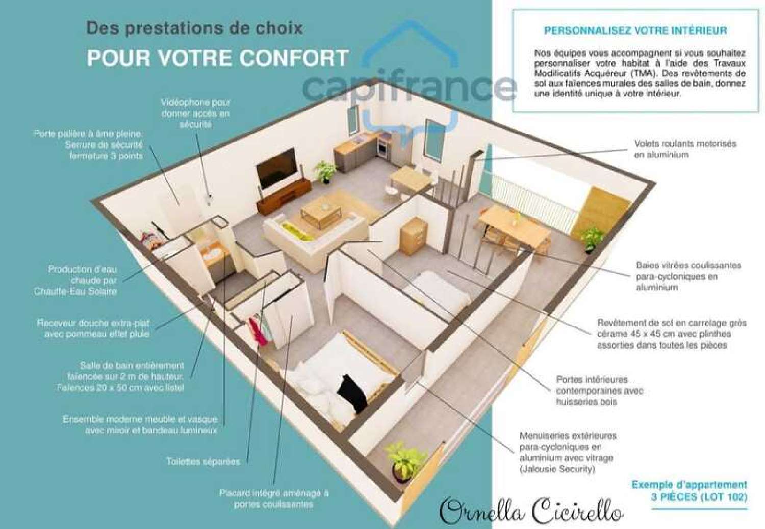  for sale apartment Baie-Mahault Guadeloupe 4