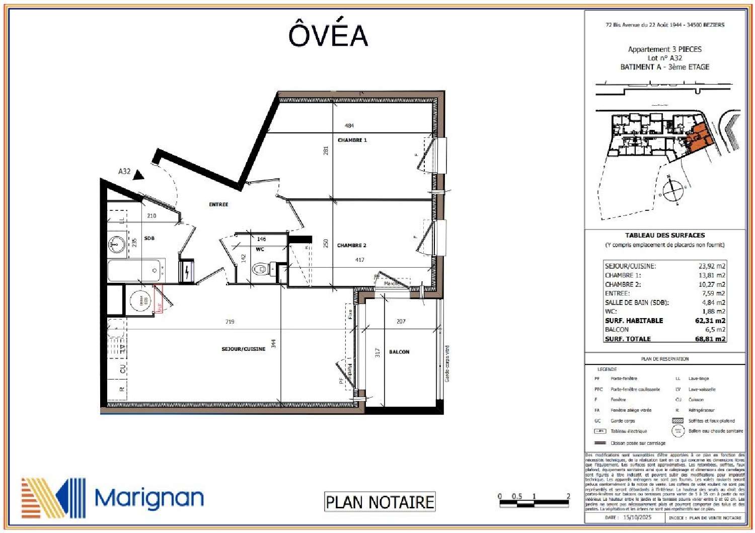  te koop appartement Béziers Hérault 5