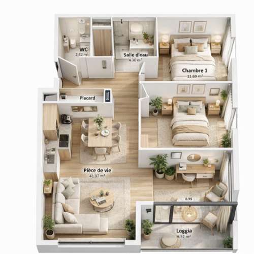 Bois-Guillaume Seine-Maritime appartement foto 7303315