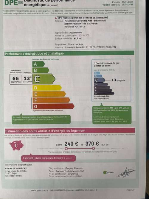 Chevigny-Saint-Sauveur Côte-d'Or Wohnung/ Apartment Bild 7322314