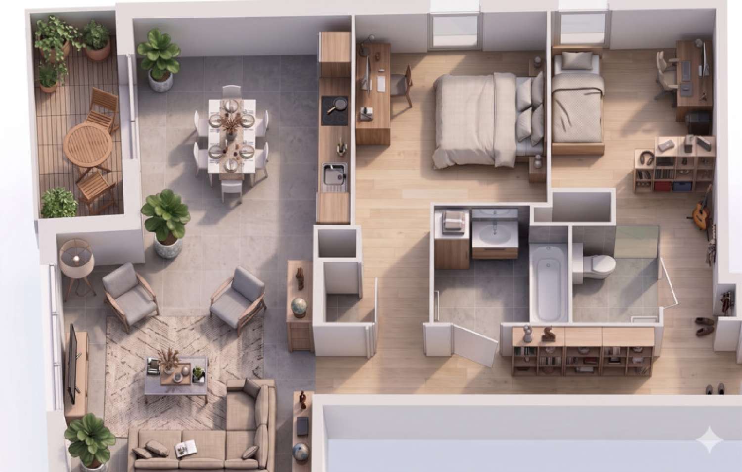  à vendre appartement Le Pré-Saint-Gervais Seine-Saint-Denis 1