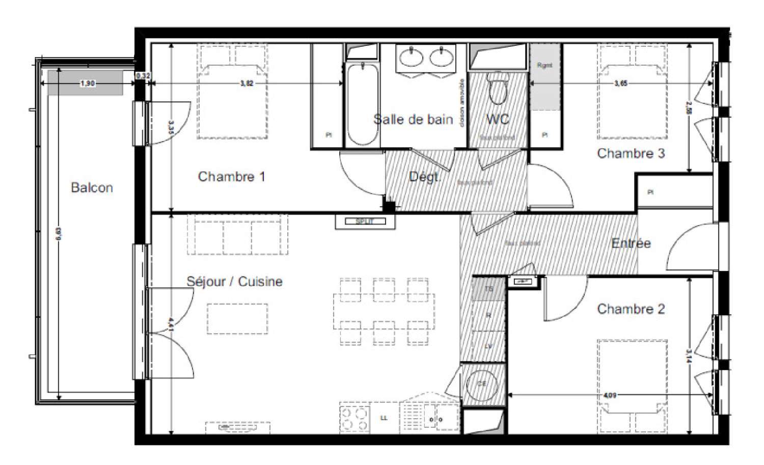  te koop appartement Montrabé Haute-Garonne 3