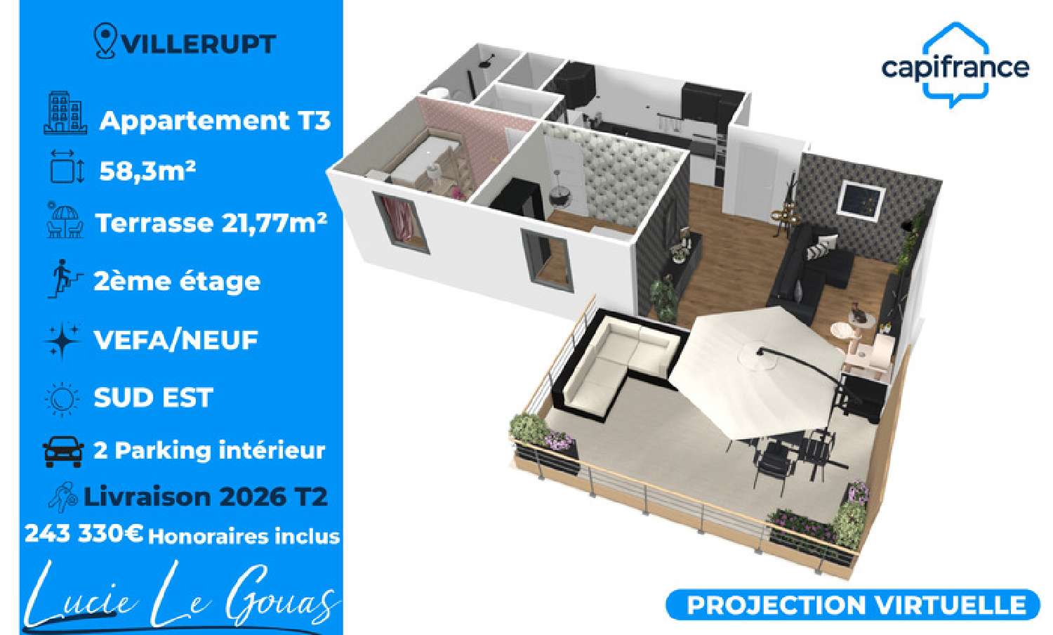  à vendre appartement Villerupt Meurthe-et-Moselle 3