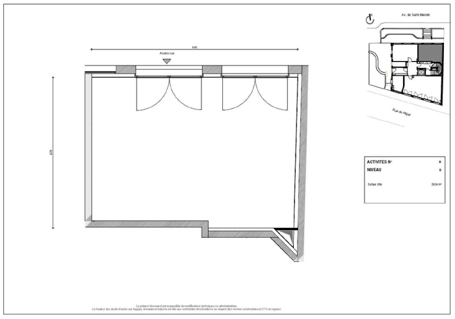  te koop bedrijfsruimte/ kantoor Paris 12e Arrondissement Parijs (Seine) 2