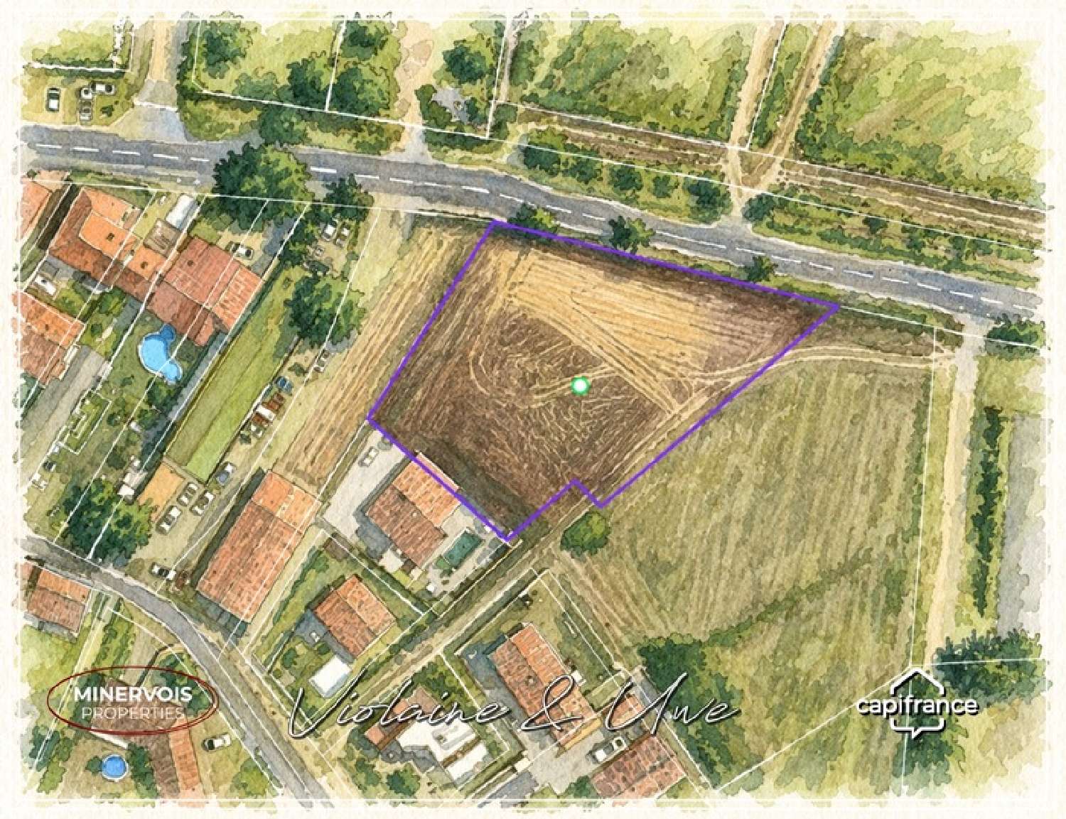  en venta terreno Cesseras Hérault 7