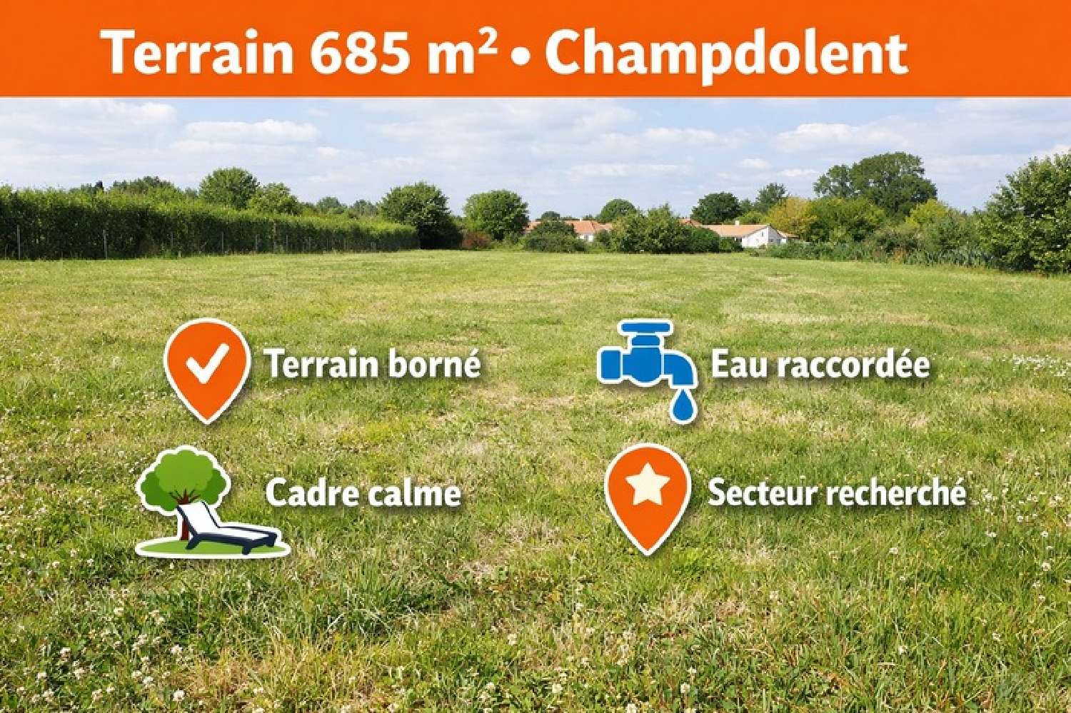  te koop terrein Champdolent Charente-Maritime 1