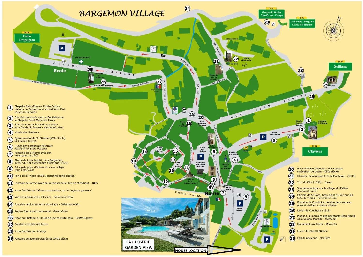 te koop villa Bargemon Var 4