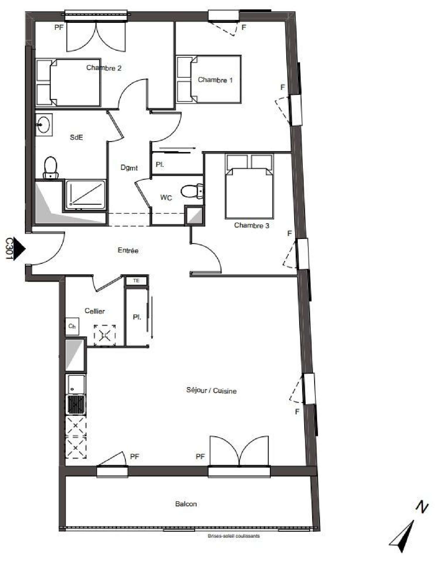  for sale apartment Creil Oise 1