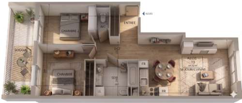 La Courneuve Seine-Saint-Denis appartement foto 7329178