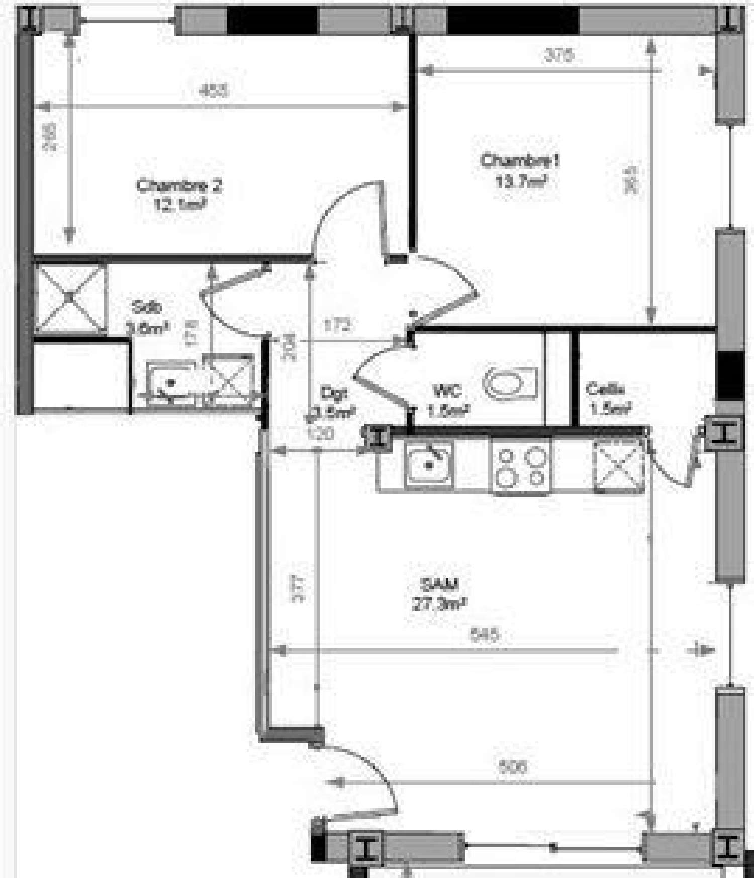 for sale apartment Lessy Moselle 5