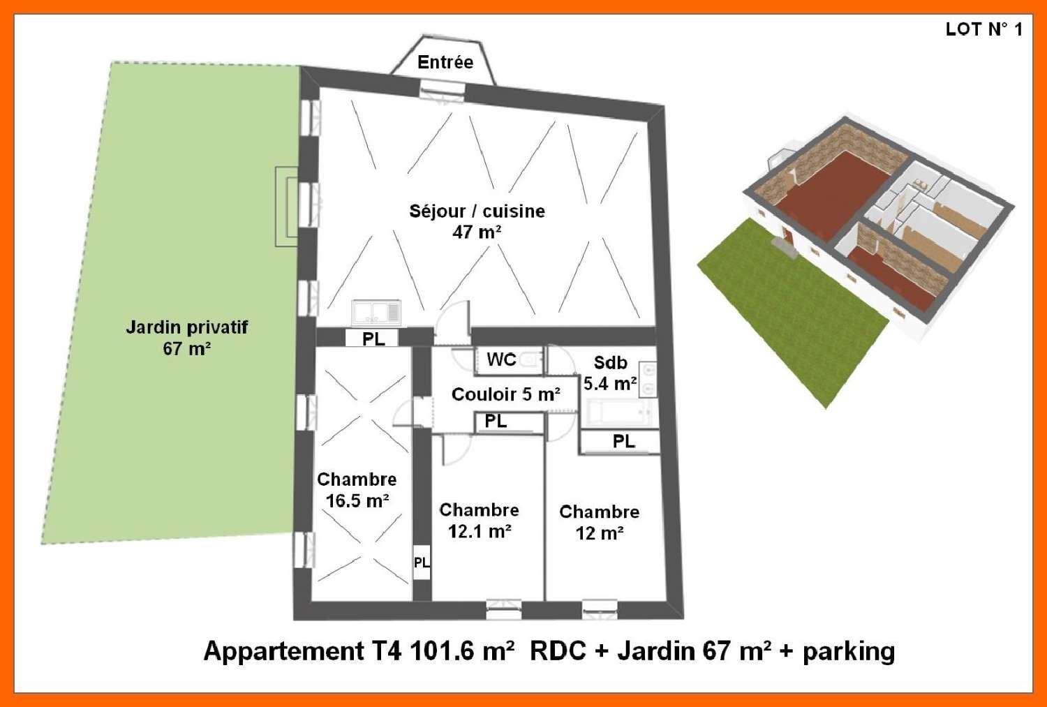  for sale apartment Montluel Ain 4
