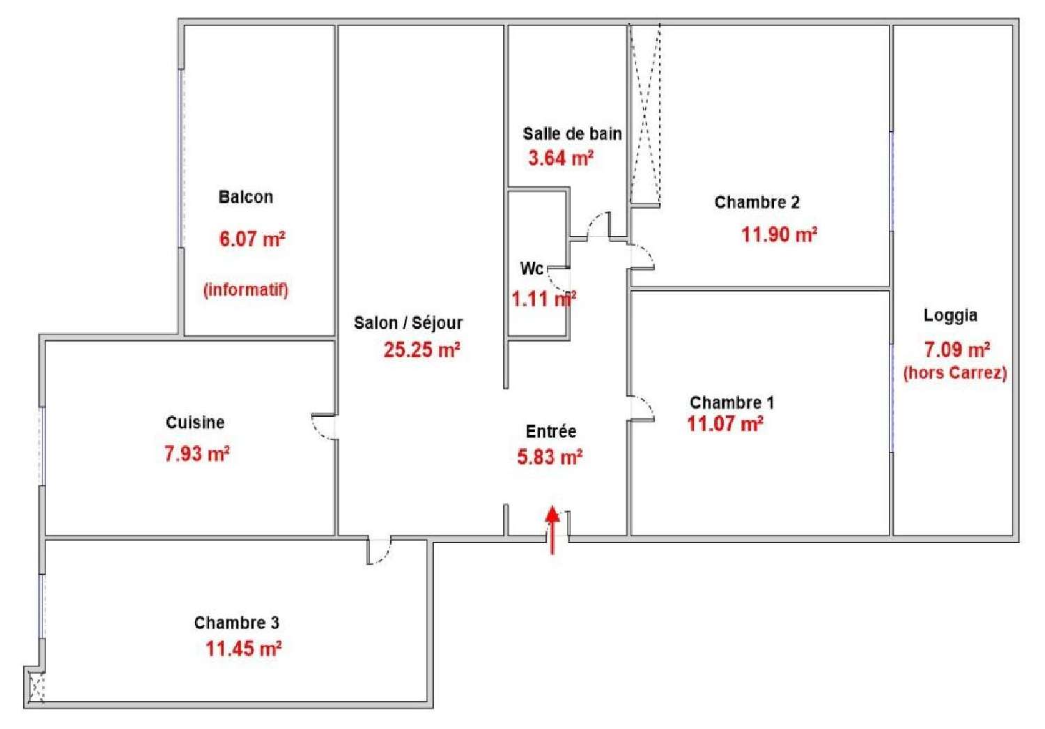 te koop appartement Montpellier Hérault 3