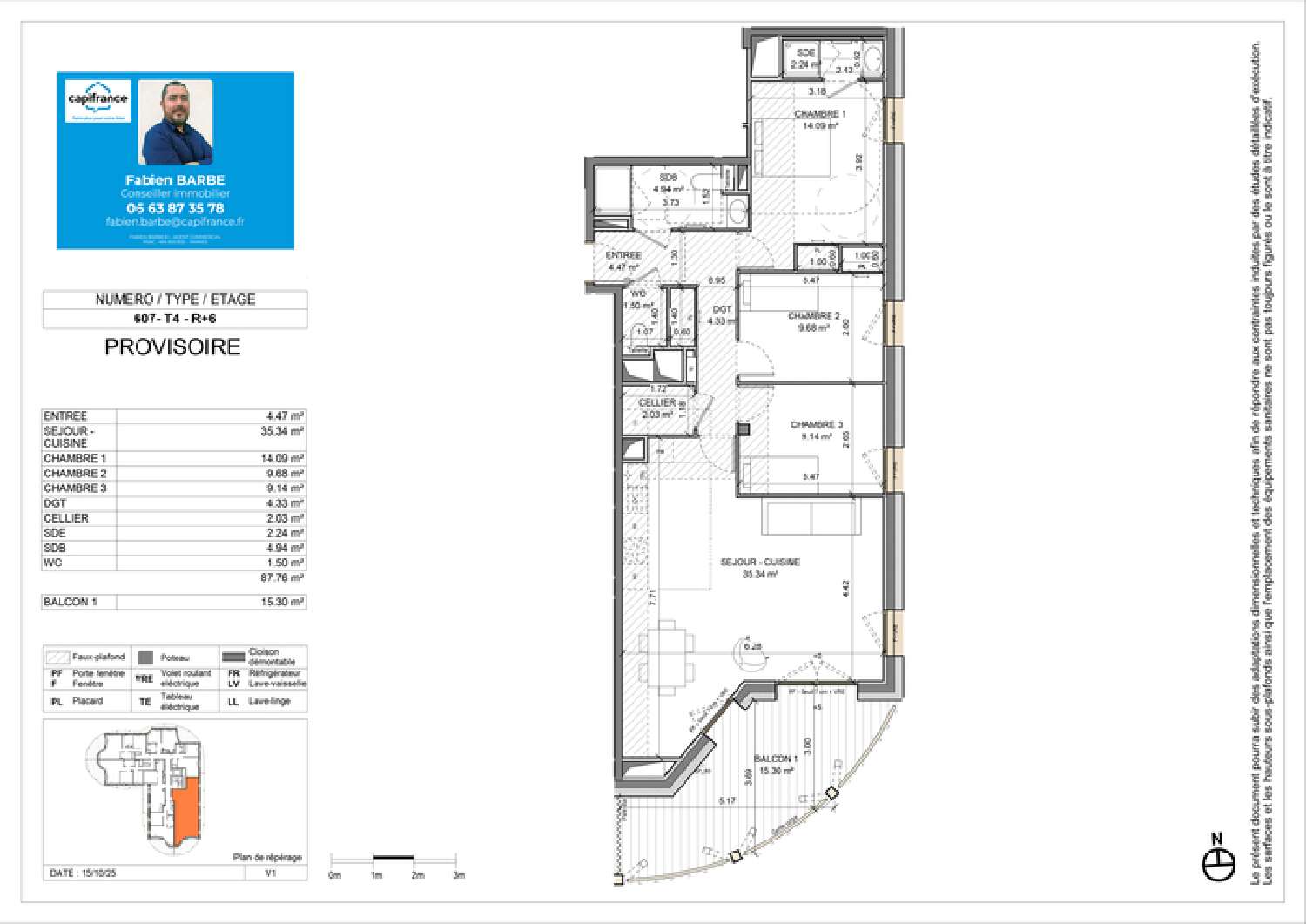  for sale apartment Rennes Ille-et-Vilaine 3