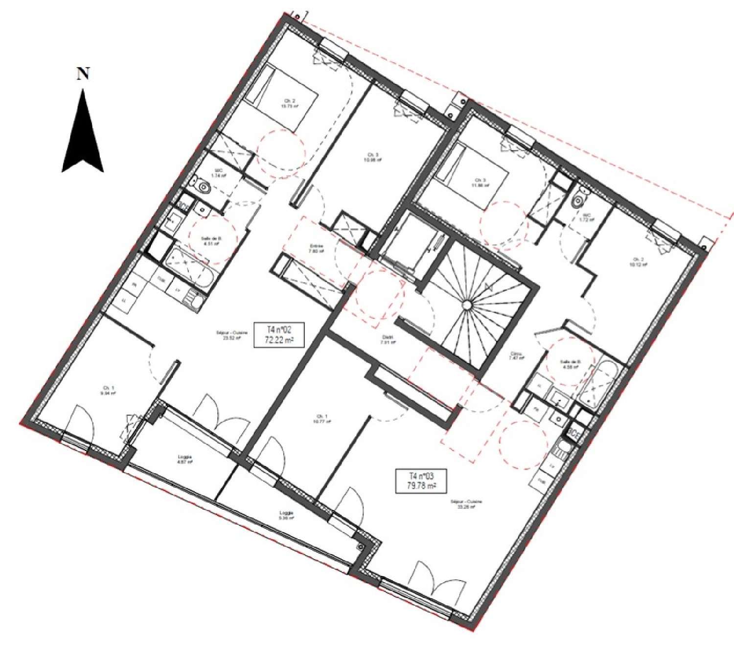  à vendre appartement Rouen 76100 Seine-Maritime 4