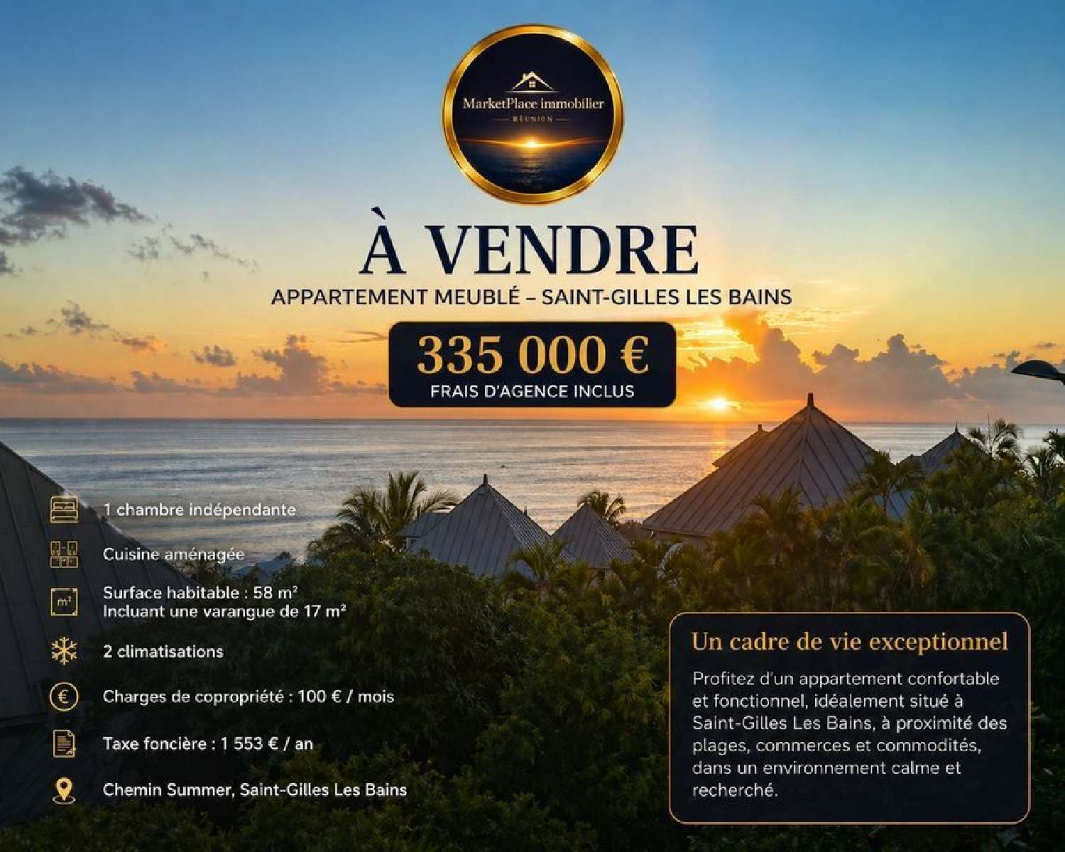  te koop appartement Sainte-Rose La Réunion 1