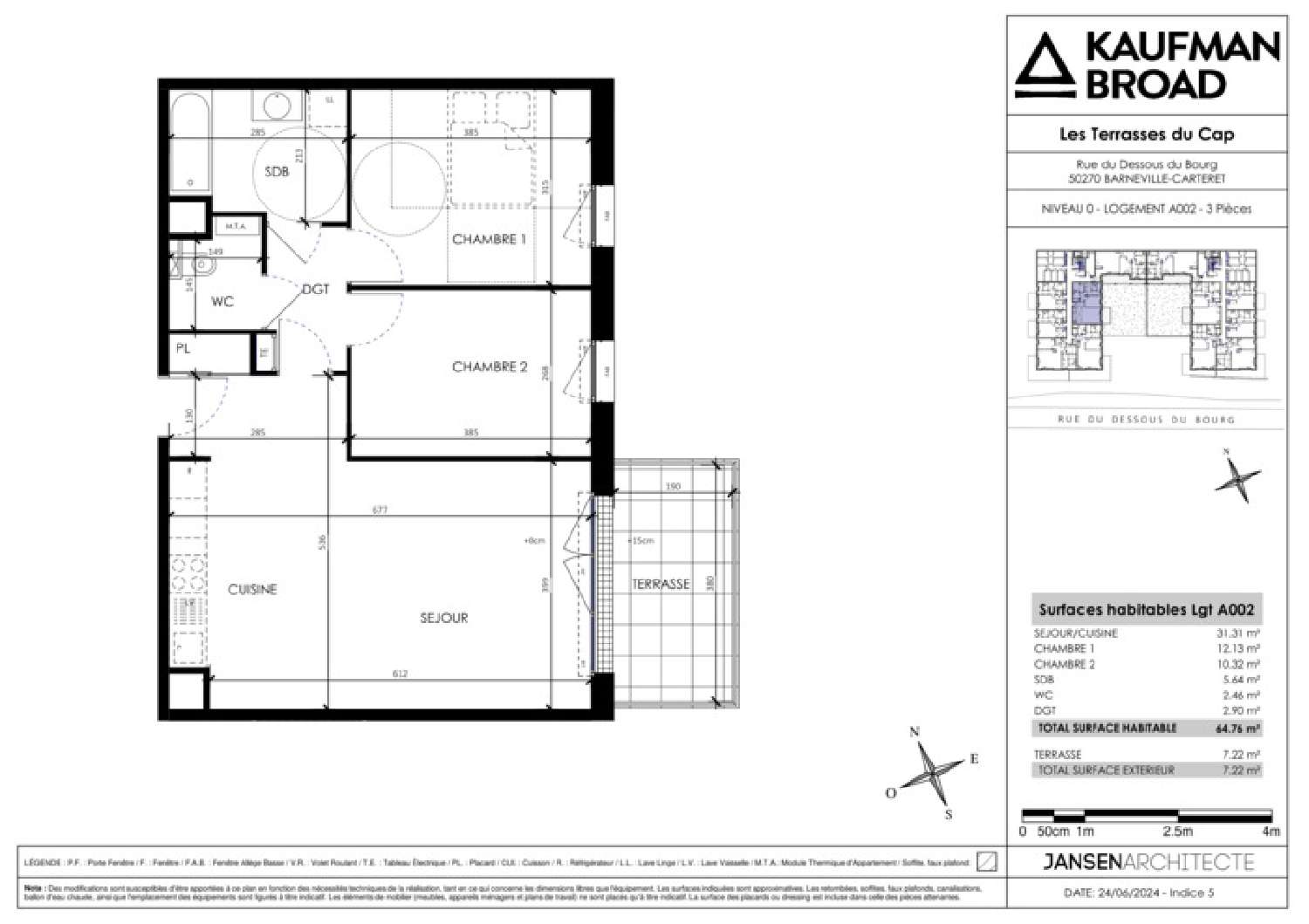 à vendre appartement Senoville Manche 1