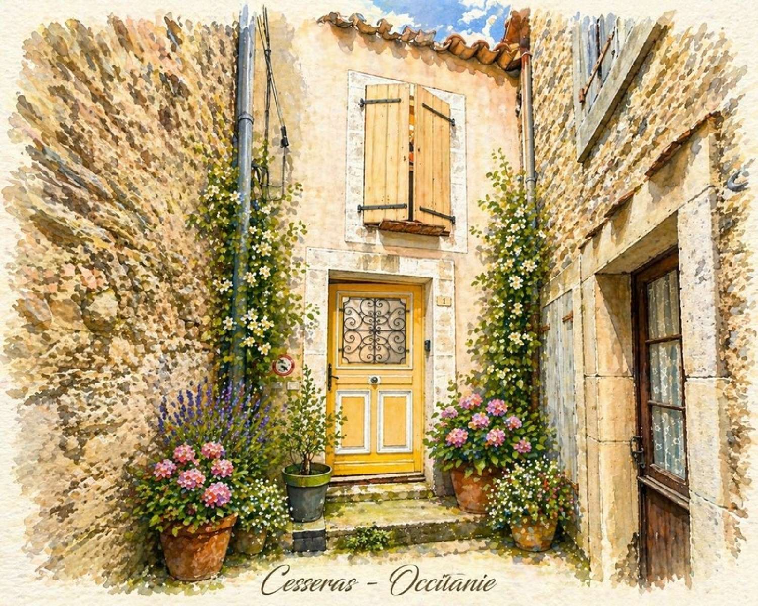  for sale house Cesseras Hérault 1