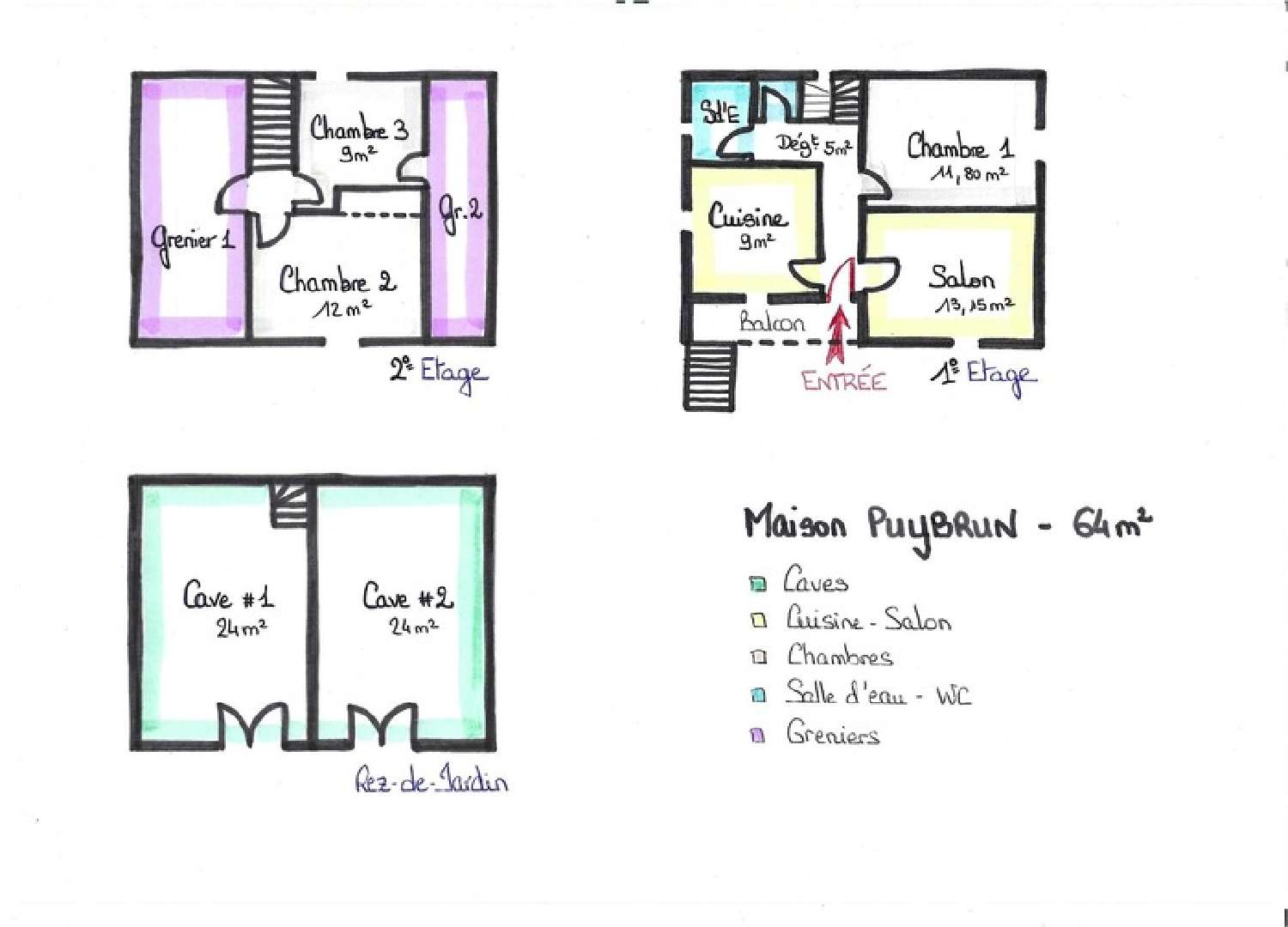 à vendre maison Puybrun Lot 3