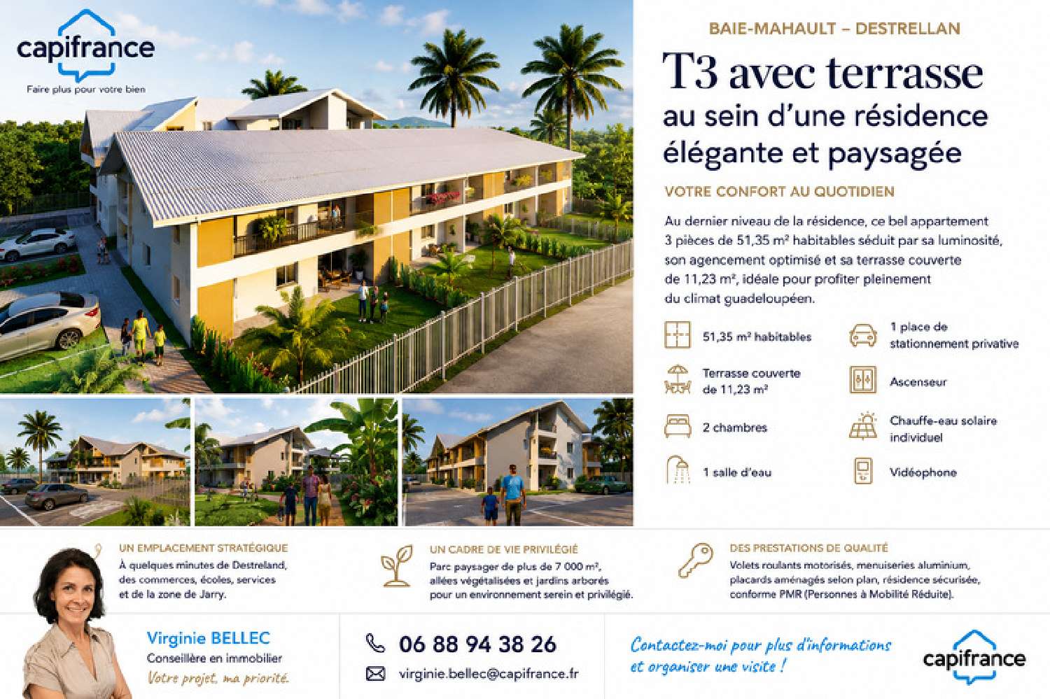 for sale apartment Baie-Mahault Guadeloupe 1