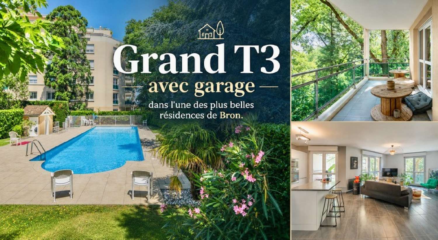  for sale apartment Bron Rhône 1