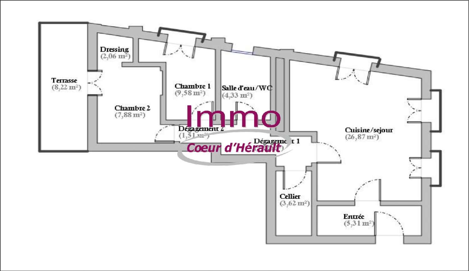 à vendre appartement Clermont-l'Hérault Hérault 7