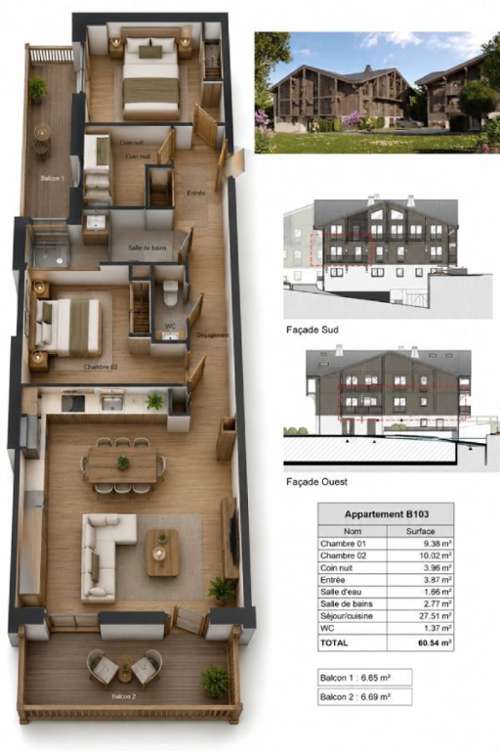 Morillon Haute-Savoie appartement foto 7359566