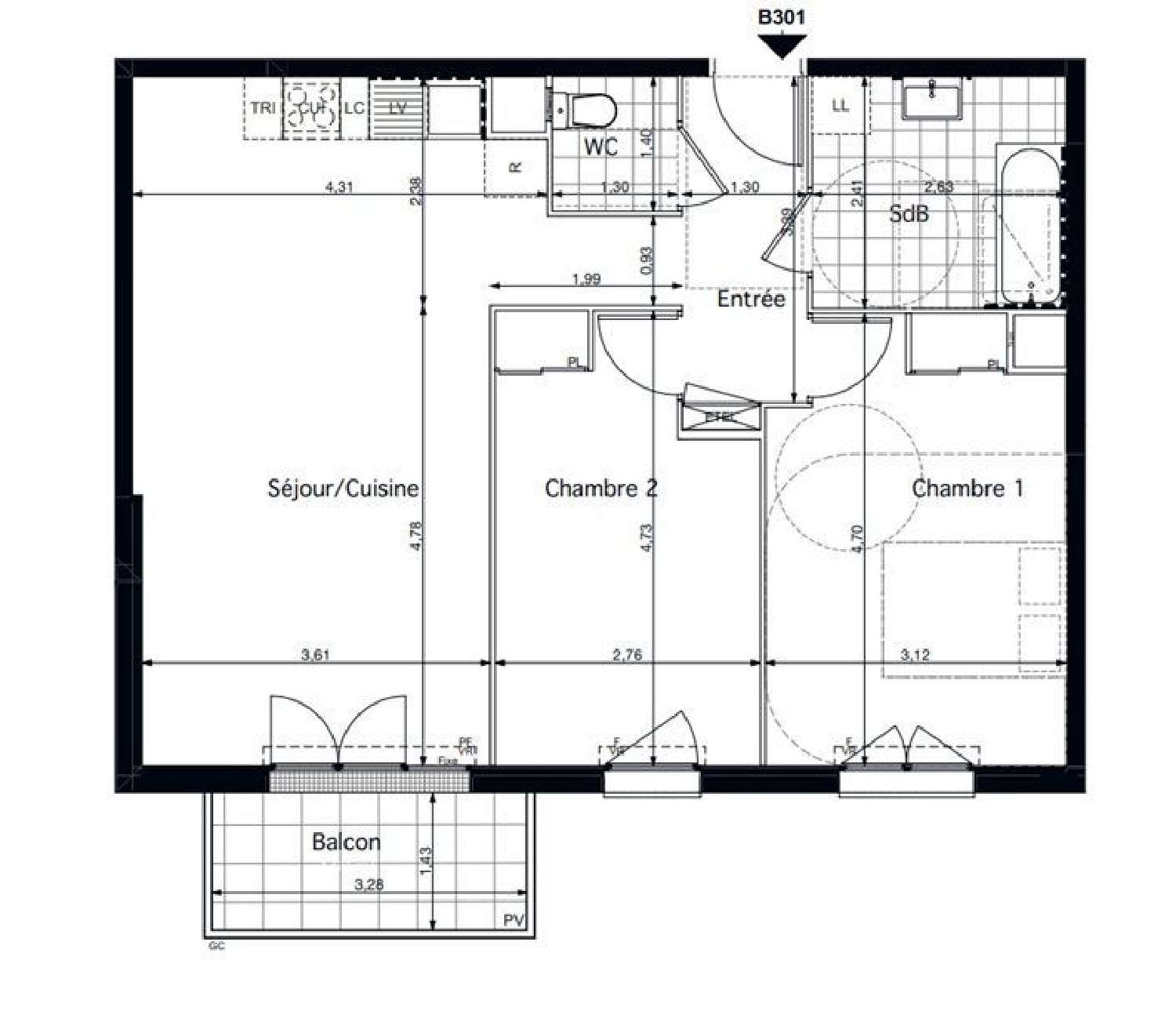 à vendre appartement Pontoise Val-d'Oise 1