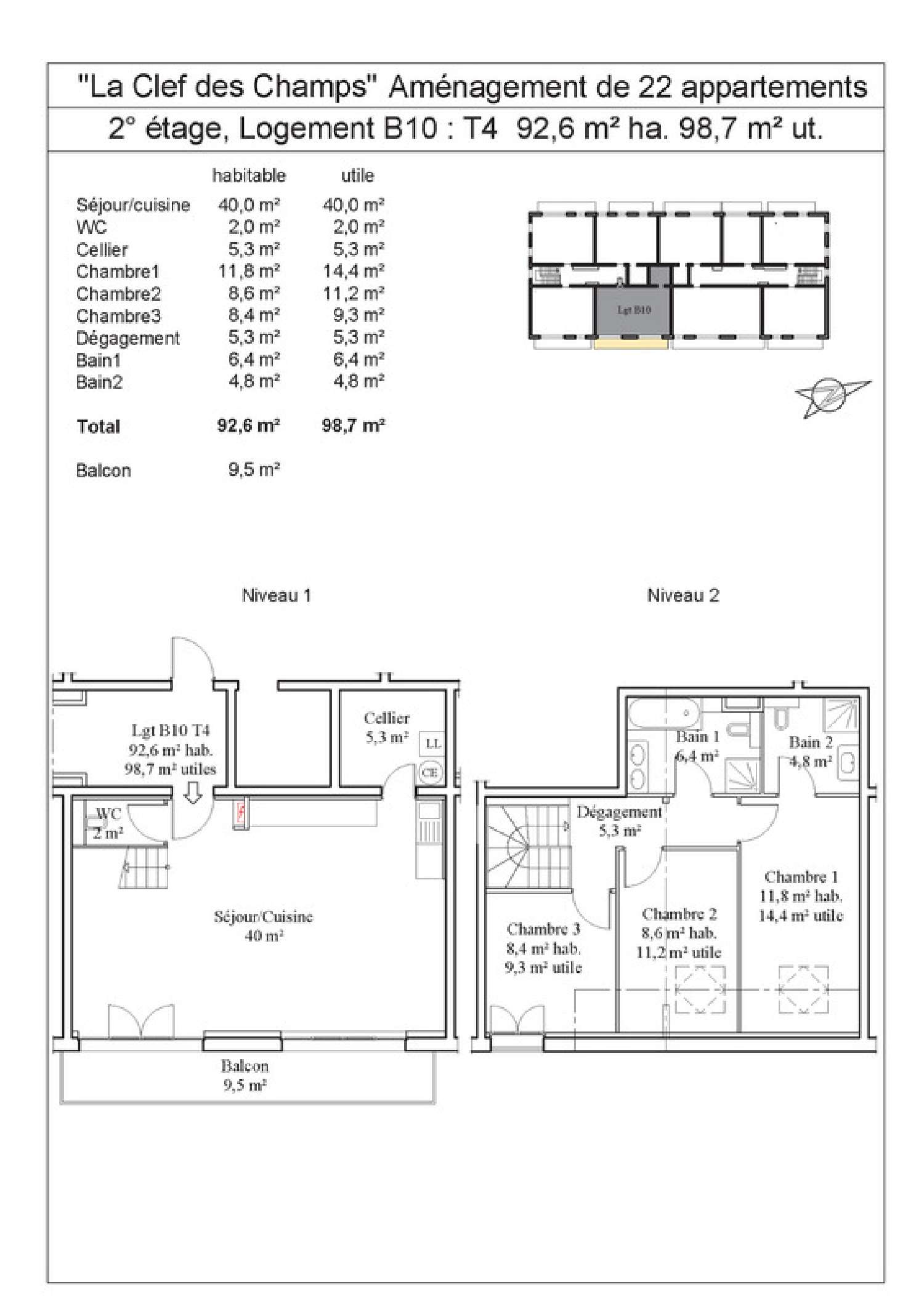 te koop appartement Saint-Jeoire Haute-Savoie 4