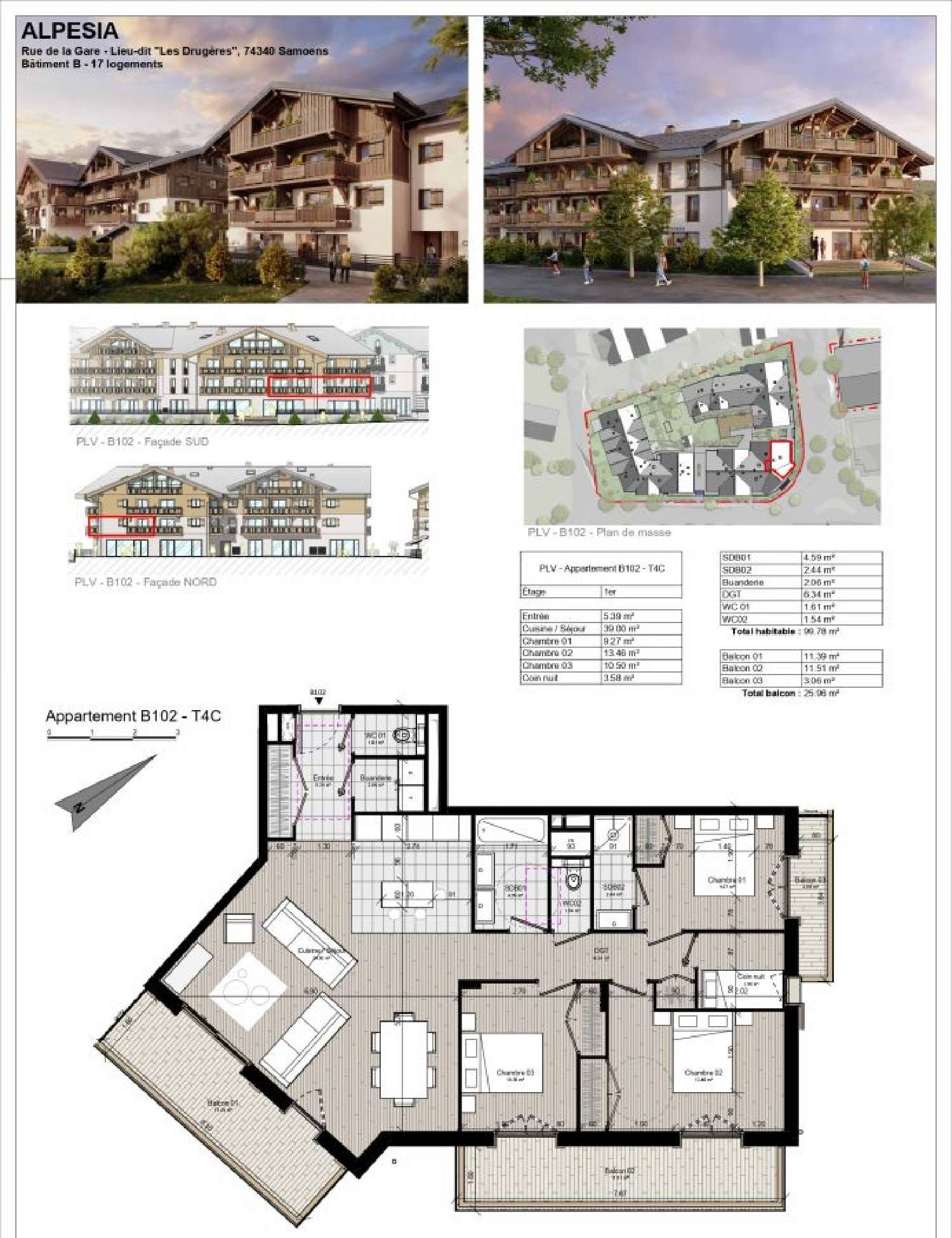 te koop appartement Samoëns Haute-Savoie 3